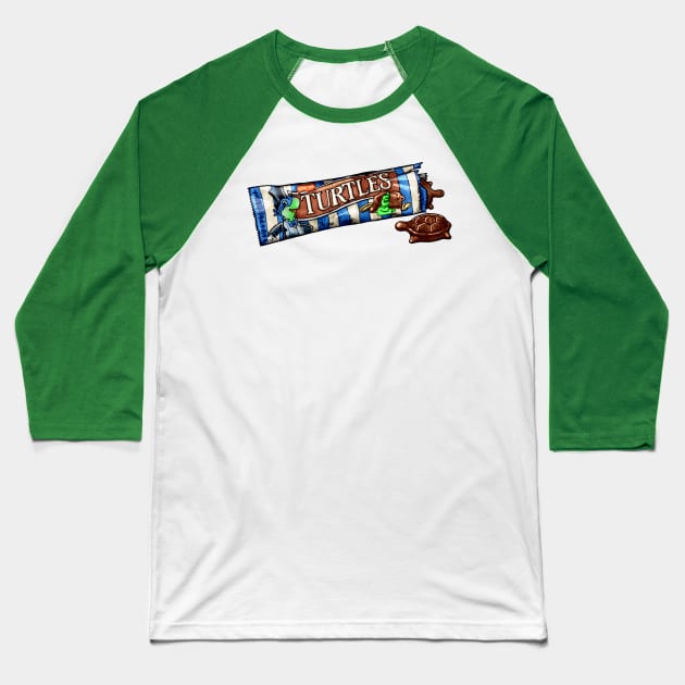Turtles(Leonardo version) Baseball T-Shirt by ReimeTime